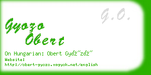 gyozo obert business card